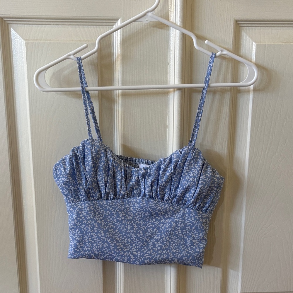 Princess Polly Blue Floral Camisole